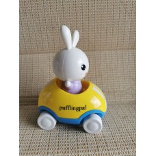 pufflingpal Adventures Little Buggy Vehicle Preschool Toy for Ages 3 and Up (Rabbit in Helicopter)